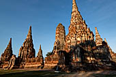 Ayutthaya, Thailand. Wat Chaiwatthanaram, close view of the soutern gallery of the temple precint. 